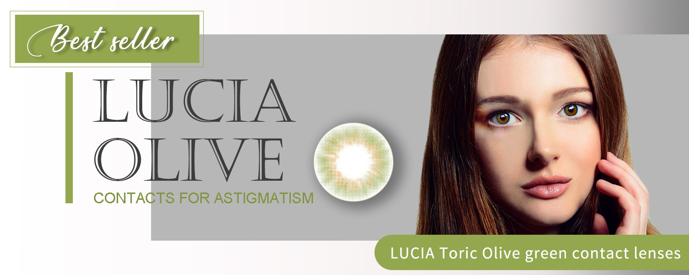 olive contact lens toric lens Lucia olive